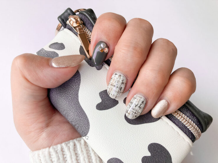 ツイードネイルの画像