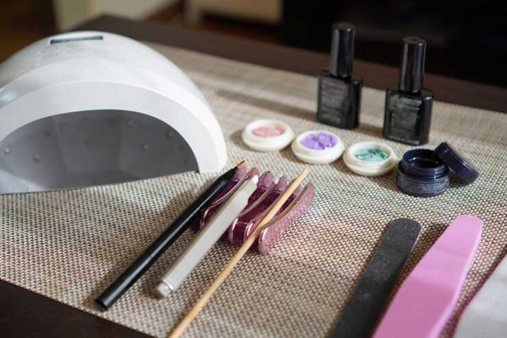 ジェルネイルのグラデーションデザインのための道具SET