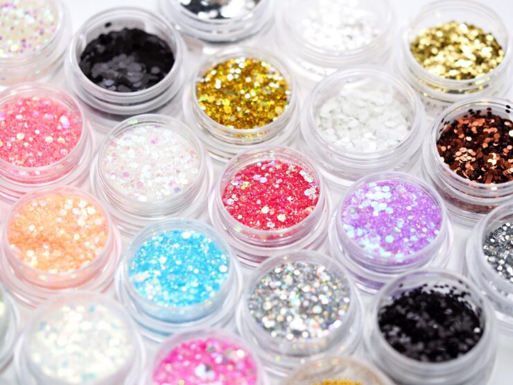 ガラスフレンチネイルに使うホログラムの画像