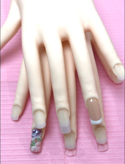 ジェルネイル検定上級の実技試験のお手本画像